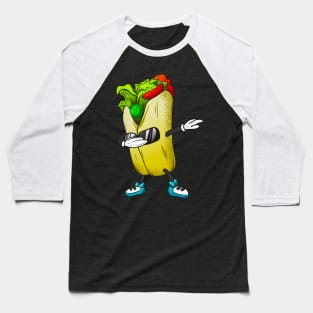 Dabbing Burrito Funny Mexican Food Baseball T-Shirt